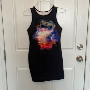 Dress with multiple color design